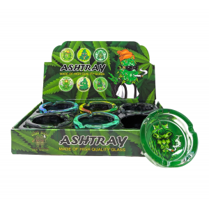 Assorted Design Ashtray 6-Ct Display [USD6AT]